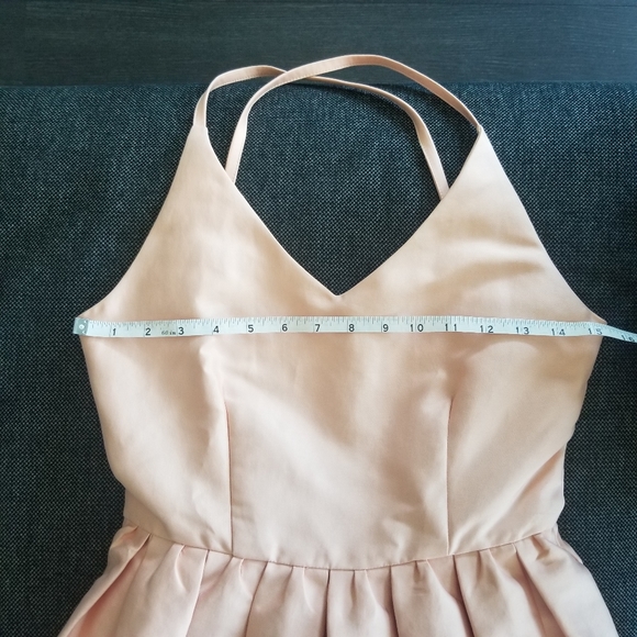 Gracia Pink Babydoll, Pleated Mini Dress -size small - Picture 3 of 12